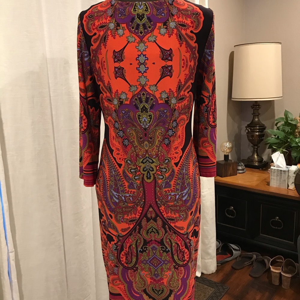 Casual colorful dress~knee length